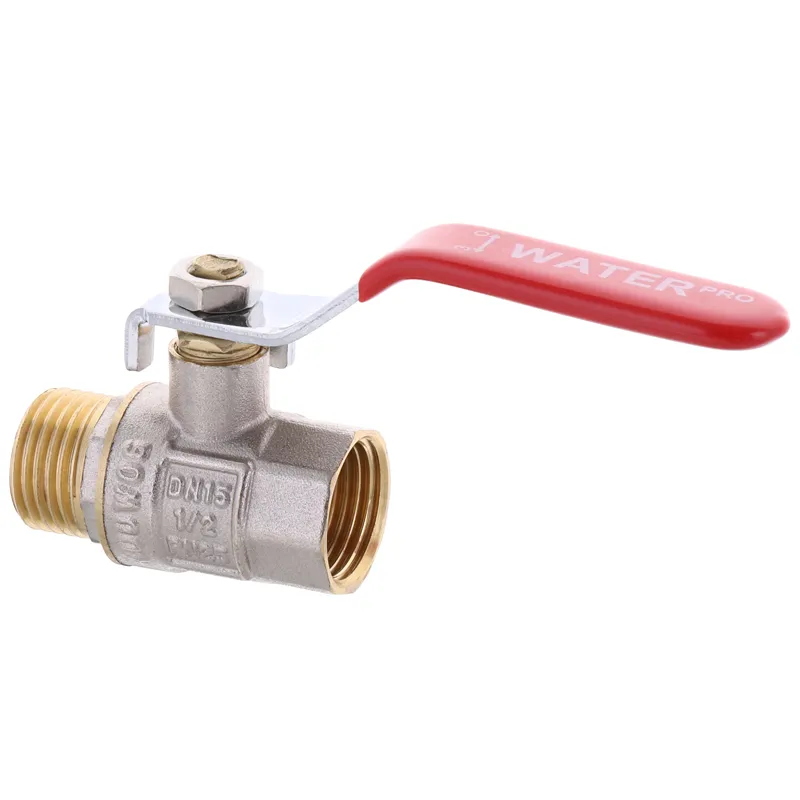 Кран кульовий WATERPRO 1/2" ГШР (WP0143) для води, латунь, сталевий колір (WP0143)