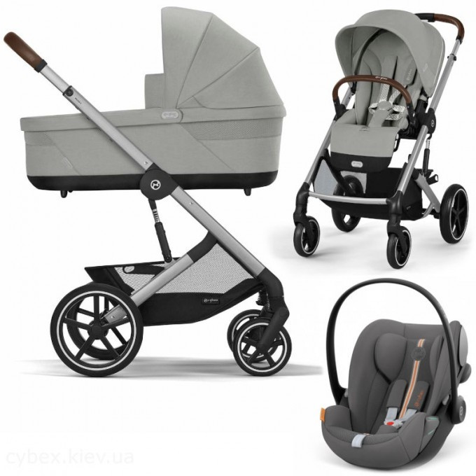 Коляска Cybex Balios S Lux 3 в 1  Stone Grey/ Автокрісло Cloud G plus