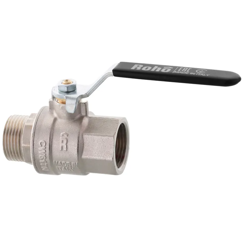 Кульовий кран Roho R201-125B 1 1/4" нікельований для води, латунь, 150 ° C (RO0098)