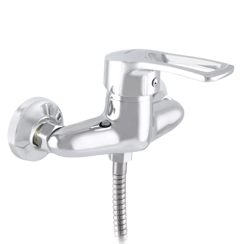 Змішувач для душу ZERIX LOP-B 181 (Хром, 150 см шланг, жорстке підключення) (ZX0040)