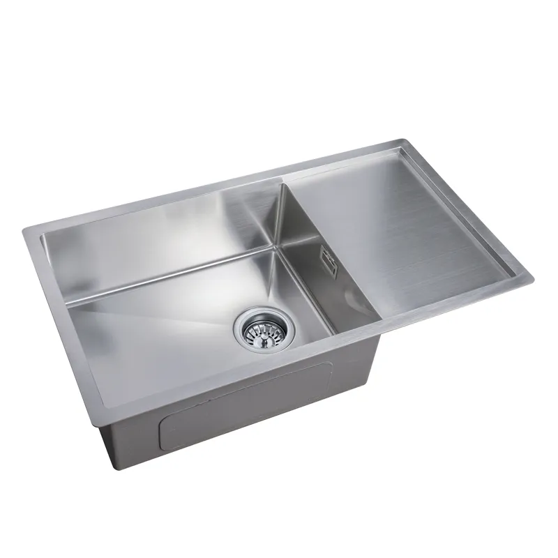 Кухонна мийка MIXXUS MX7844-200x1.2-SATIN з нержавіючої сталі з крилом, 78х44 см (MX0560)