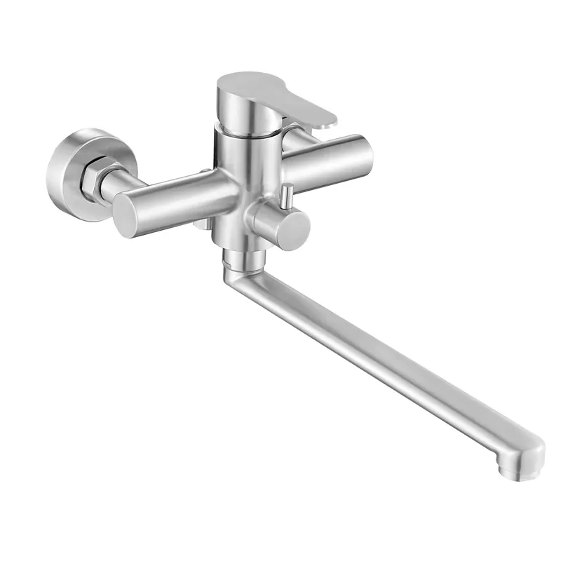 Змішувач для ванни Haiba DAX-006 EURO з нержавіючої сталі SUS304 з довгим виливом (HB9612)