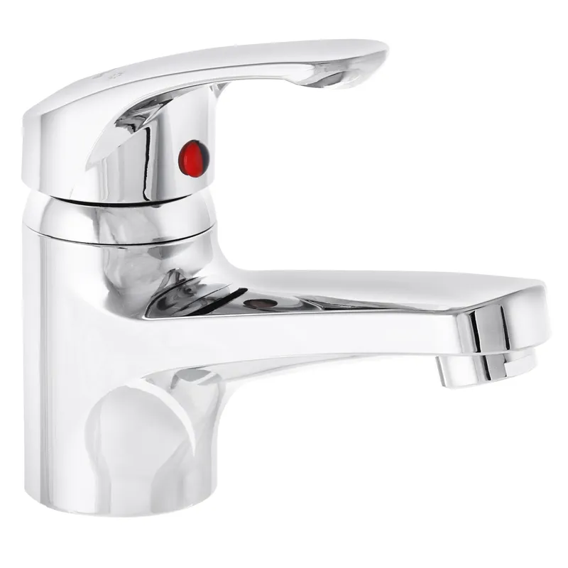 Змішувач для умивальника PLAMIX AFINA-001, хром, гнучке підключення, 12 міс. гарантії (PM0564)