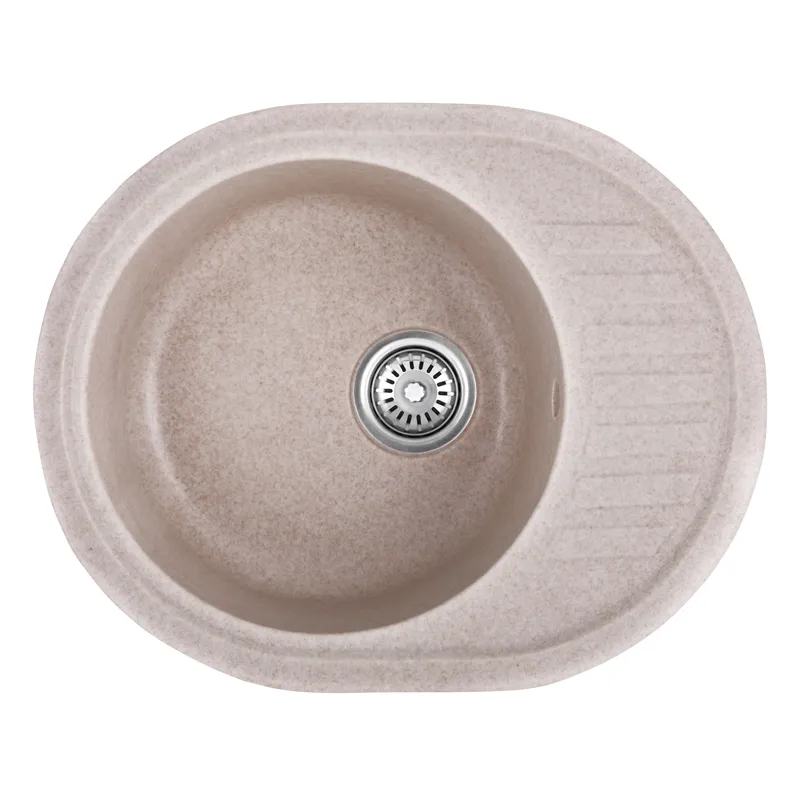 Кухонна мийка HAIBA HB8311-G319 SAND гранітна 570x450 мм з крилом (HB0981)