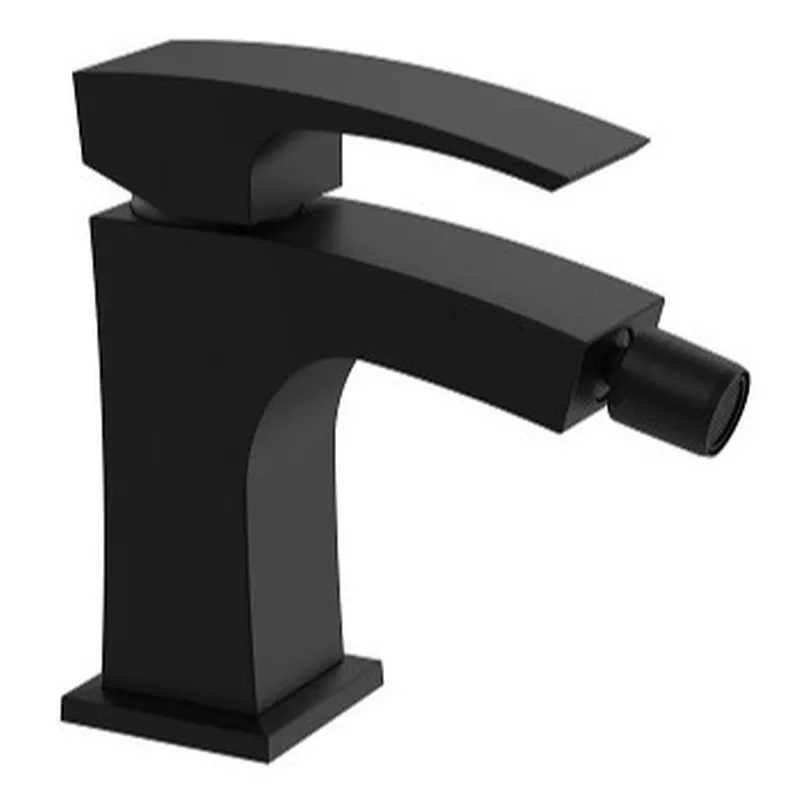 Змішувач для біде KOER KB-20007-05 чорний, латунь, гнучкий підвод, стиль модерн. (KR3459)