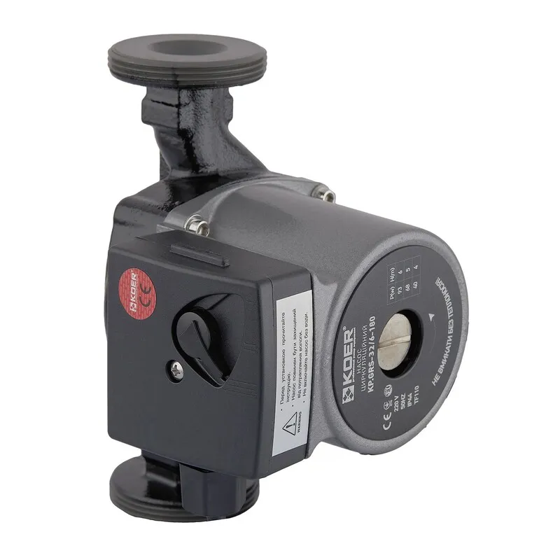 Циркуляційний насос KOER KP.GRS-32/6-180 для опалення, 3 швидкості, мідна обмотка (KP2899)