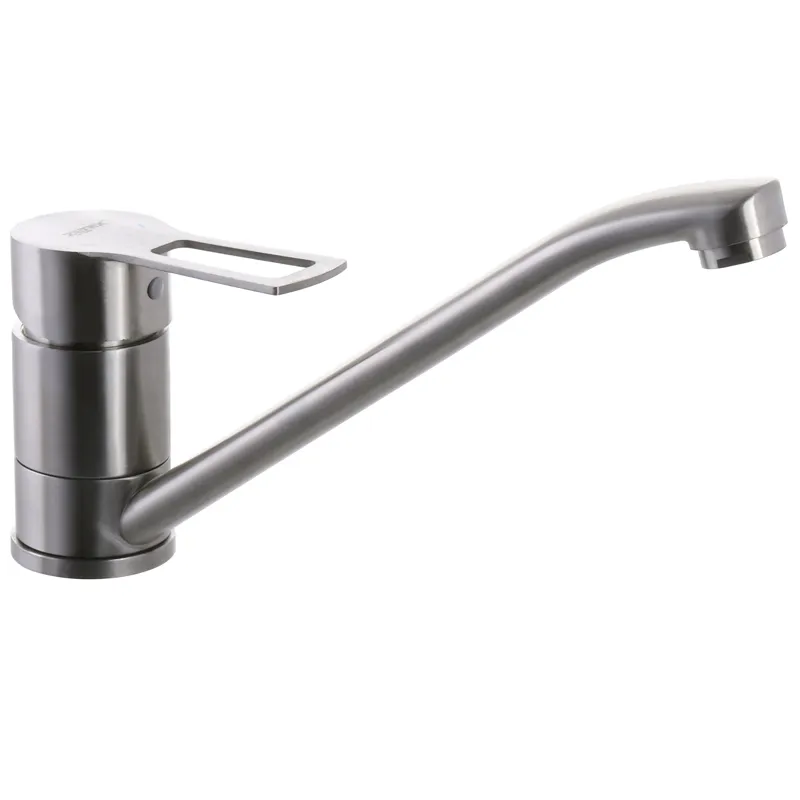 Змішувач для кухні ZERIX HSB-004 (ZX3140) з нержавіючої сталі з гнучким підведенням (ZX3140)