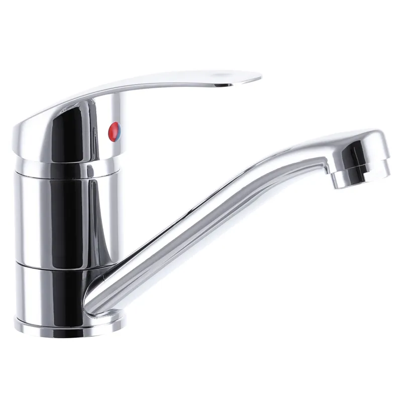 Змішувач для умивальника CHAMPION MARS 555 хром, гнучкий підвод, 15 см (CH0056)