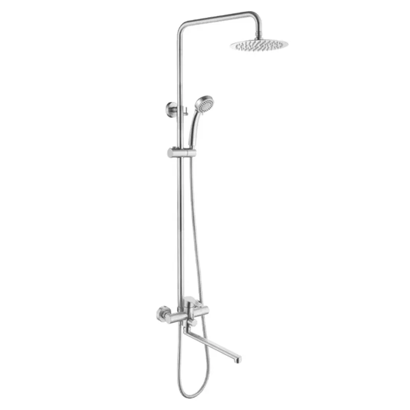 Душова колонка з змішувачем ZERIX LR72403-2 SUS304, 3 режими, висота 850-1200 мм (ZX2991)