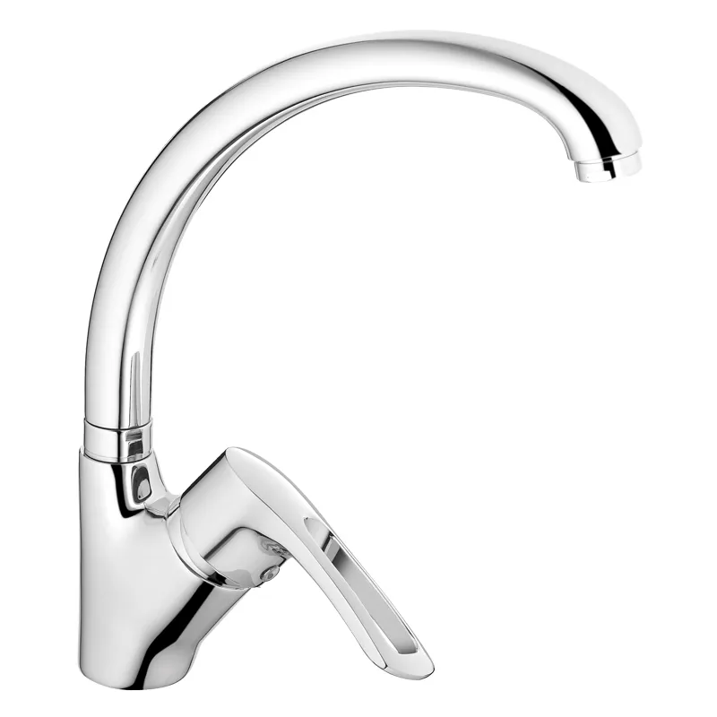 Змішувач для кухні Haiba HANSBERG 011 (HB0204) з високим виливом та хромованим покриттям (HB0204)