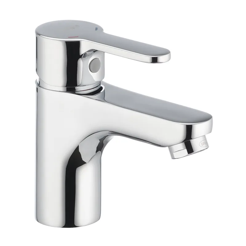 Змішувач для умивальника IBERGRIF SQUARE M11022, хром, гнучке підключення (IB0022)