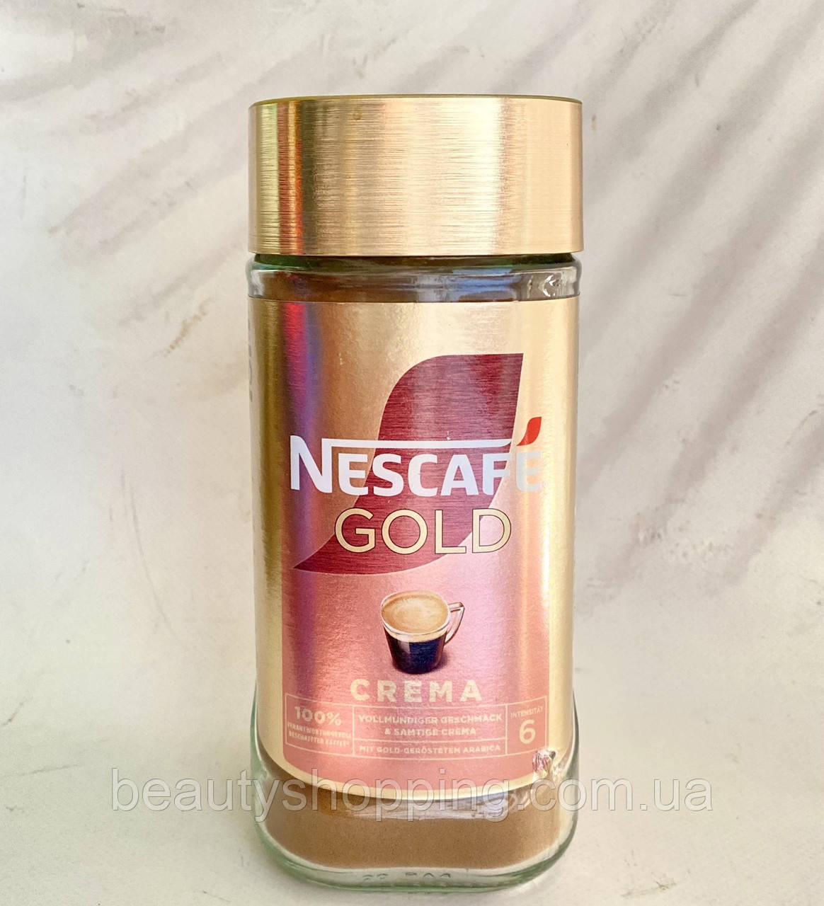 Нескафе голд крема кава розчинна Nescafe Gold Crema 200 г Німеччина, фото 1