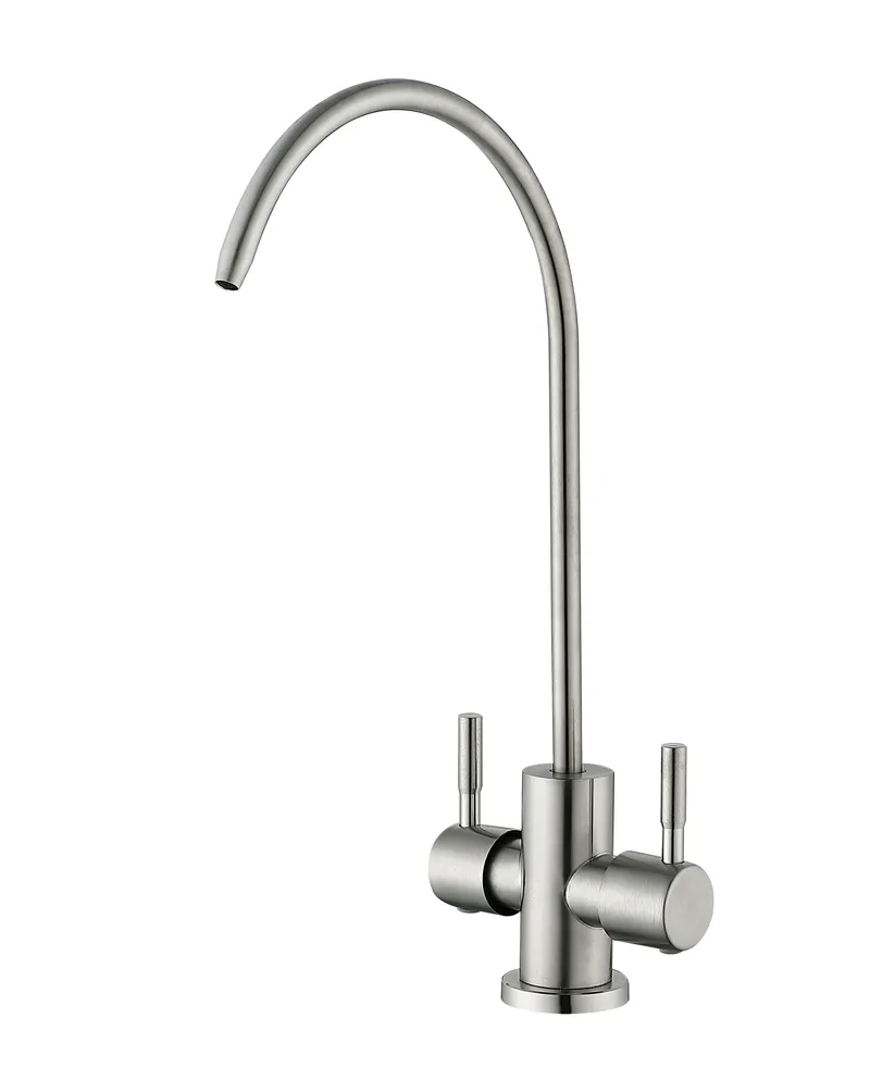 Кран для питної води MIXXUS MONO-08.SUS ФІЛЬТР «ПОДВІЙНИЙ», з нержавіючої сталі, 10 бар (MI6563)