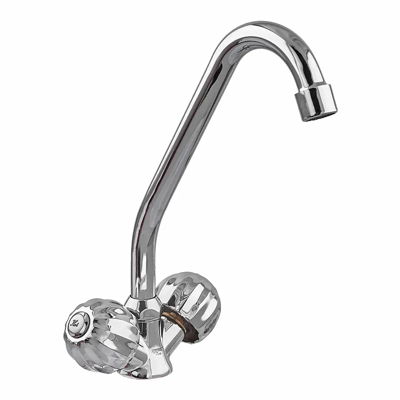 Змішувач ZERIX TZH 836 для кухні високий з хромованим покриттям, гнучка підводка (ZX0099)