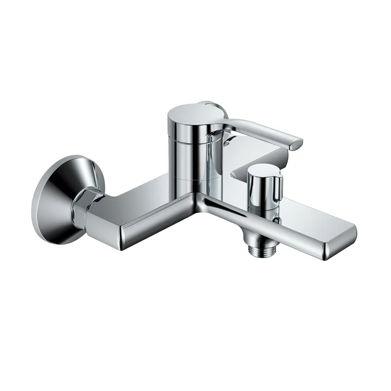 Змішувач для ванни HAIBA LEMON 009 EURO, хром, короткий вилив, одноважільний (HB9589)