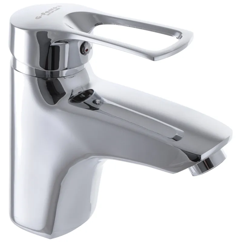 Змішувач для умивальника G-FERRO HANSBERG 001 (GF0002) хром, гнучке підведення (GF0002)