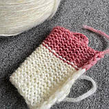 Пряжа пух бебіальпака і мериносу в шнурку Babysoft Fabifil рожевий, 250 грамів, фото 9