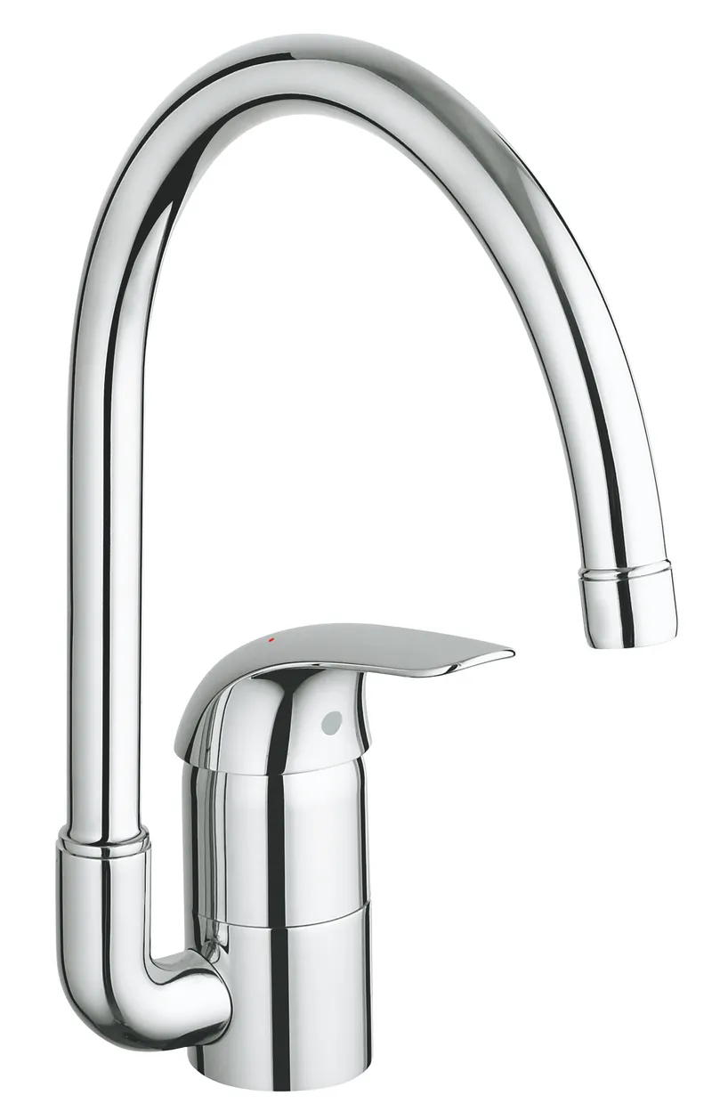 Змішувач для кухні Grohe Euroeco New, хромований, високий вилив, 322 мм (32752000)