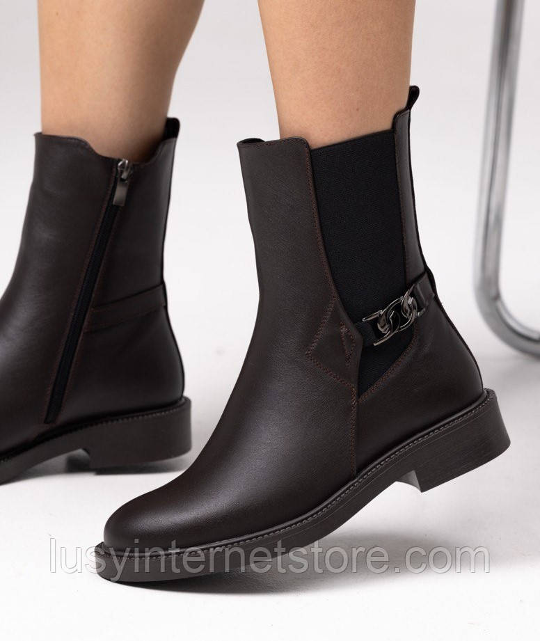 Черевики челсі шкіряні від виробника модель ТН25-2117, фото 1