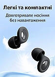 Беруші для сну від храпу біруші багаторазові з високим шумозаглушенням берушки затички від шуму силіконові в маленькі вуха Чорні, фото 5