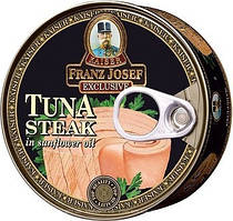 Тунець в олії Franz Josef Tuna Steak 170g.
