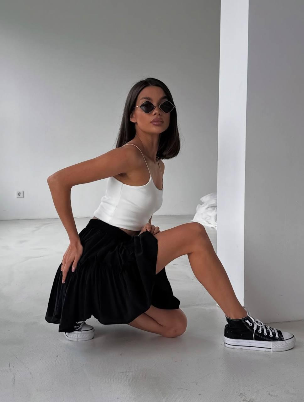 Женская стильная удобная универсальная юбка 42-46 48-52 - фото 1 - id-p2692314278