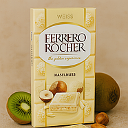 Шоколадка Ferrero Rocher Haselnuss White Chocolate 90 гр. Італія, фото 2
