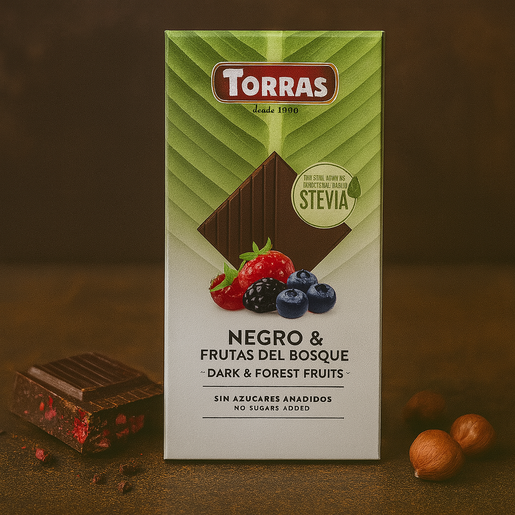 Шоколад чорний з лісовими ягодами Torras 😍 125 гр. Іспанія, фото 1