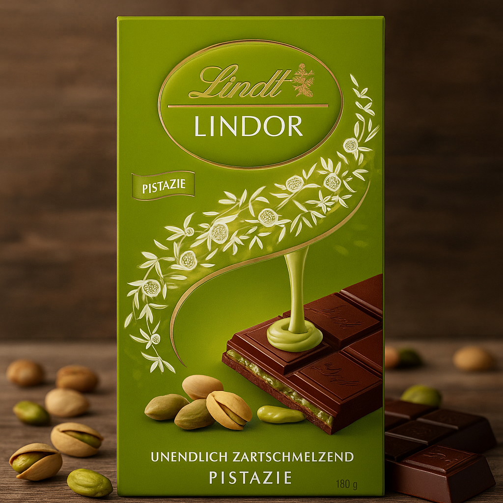 Шоколадка Lindt 😍 з фісташкою 100 гр. Швейцарія, фото 1