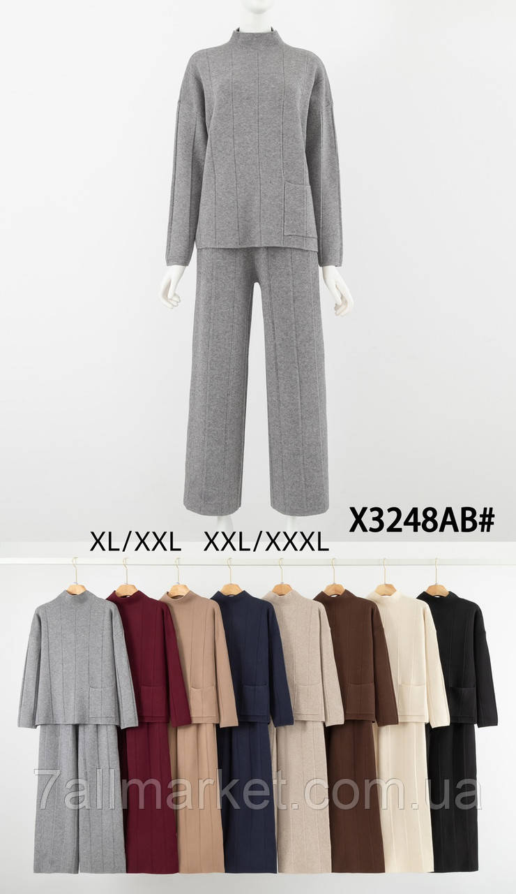 Костюм 2-ка жіночий розміри XL/2XL-2XL/3XL (мікс кв) "WOMEN" недорого від прямого постачальника