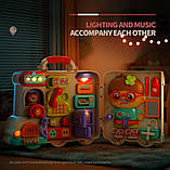 Бізіборд 846 Машинка звуки, світло, рухомі деталі, фото 5