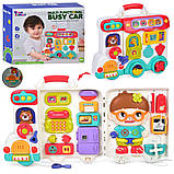 Бізіборд 846 Машинка звуки, світло, рухомі деталі, фото 7