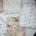 Жіночі піжами №С0929 Білий з рожевими серцями, фото 6