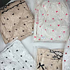 Жіночі піжами №С0929 Білий з рожевими серцями, фото 7