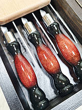 "Дортан'ян" Набір шампурів у дерев'яному кейсі 9 предметів ЕКОЛОГІЧНІ МАТЕРІАЛИ, фото 4