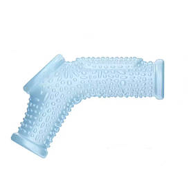 Відкрита насадка на член із вібрацією — Vibrating Drip Knights Ring With Scrotum Sleeve Blue