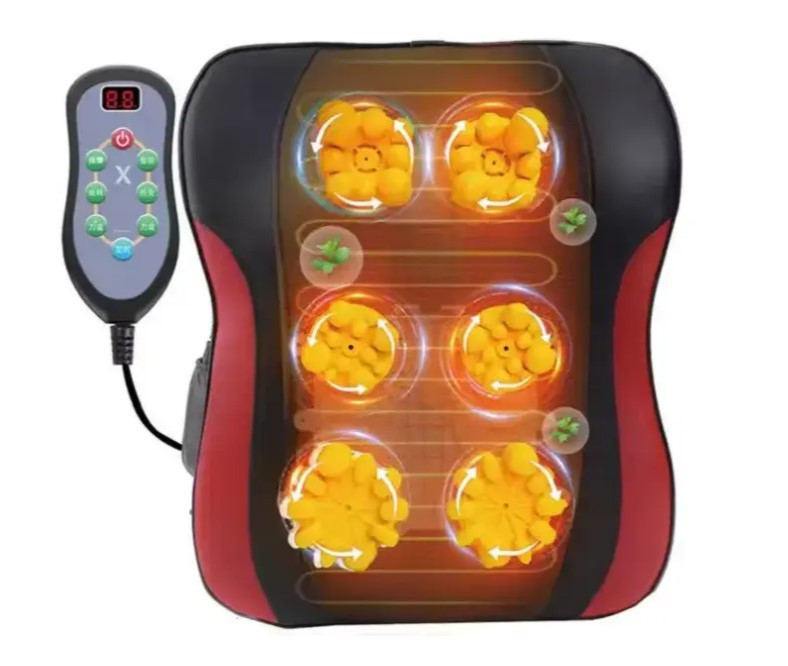 Масажна подушка Benbo YJ-K168 з підігрівом для шиї та спини, фото 1