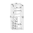 Шафа комбінована зі штаногою, полицями та шухлядами. Шир 80 см., фото 3