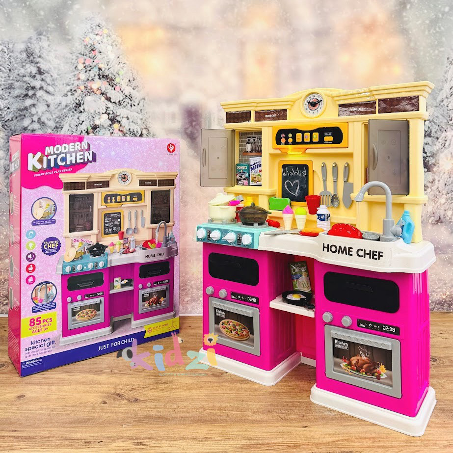 Кухня 922-163 (4) висота 83 см, 85 елементів, звуки, мелодії, підсвічування, автоматична подача води, парогенератор, дошка для, фото 1