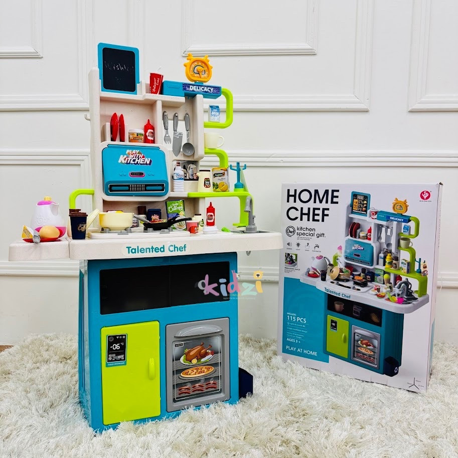 Кухня 922-178 (4) 115 елементів, висота - 102 см, звук, підсвічування, парогенератор, ллється вода з крана, посуд, продукти,, фото 1