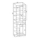 Шафа комбінована з полицями та штангою під взуття. Шир 65 см., фото 3