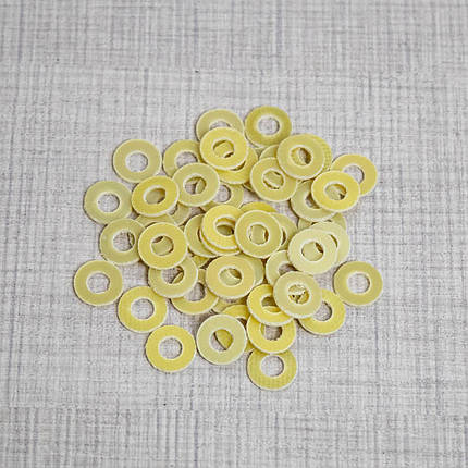 Шайба электроізоляційна бекелітова М4 зовн. 9мм товщ. 1мм 50шт, фото 1