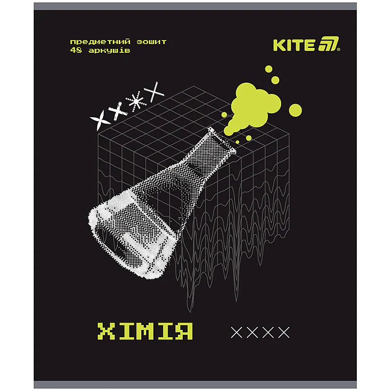 Зошит предметний Kite Techno K25-240-6, 48 аркушів, клітинка, хімія, фото 1