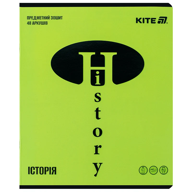 Зошит предметний Kite Bright K25-240-14, 48 аркушів, клітинка, історія, фото 1