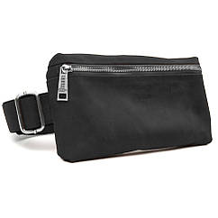 Сумка чоловіча поясна (через плече) невелика TARWA Чорна (RA-1818-3md)