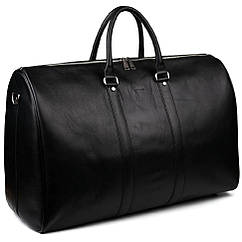 Велика шкіряна дорожня сумка 61 см TARWA GA-9551-4lx чорна Наппа