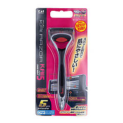 Бритва чоловіча 5 лез Kai razor КАЇ-5 тримач Різнобарвний
