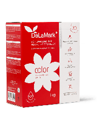 Пральний порошок DeLaMark Royal Powder Color з ефектом кондиціонера 1 кг