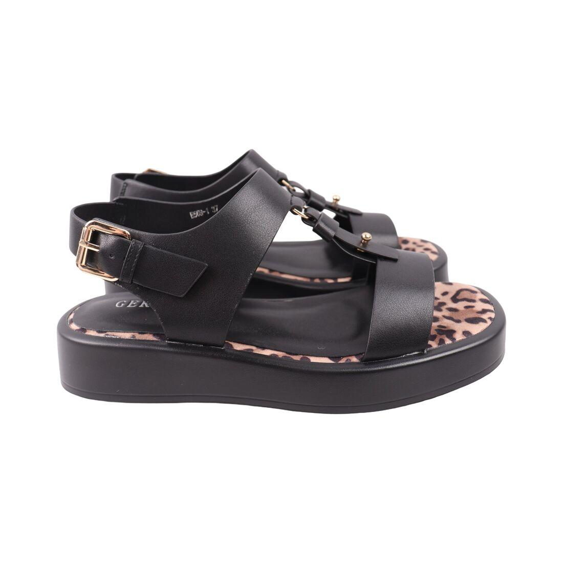 Босоніжки жіночі Geronea 1042-25LBC 37 Чорний (180764037)