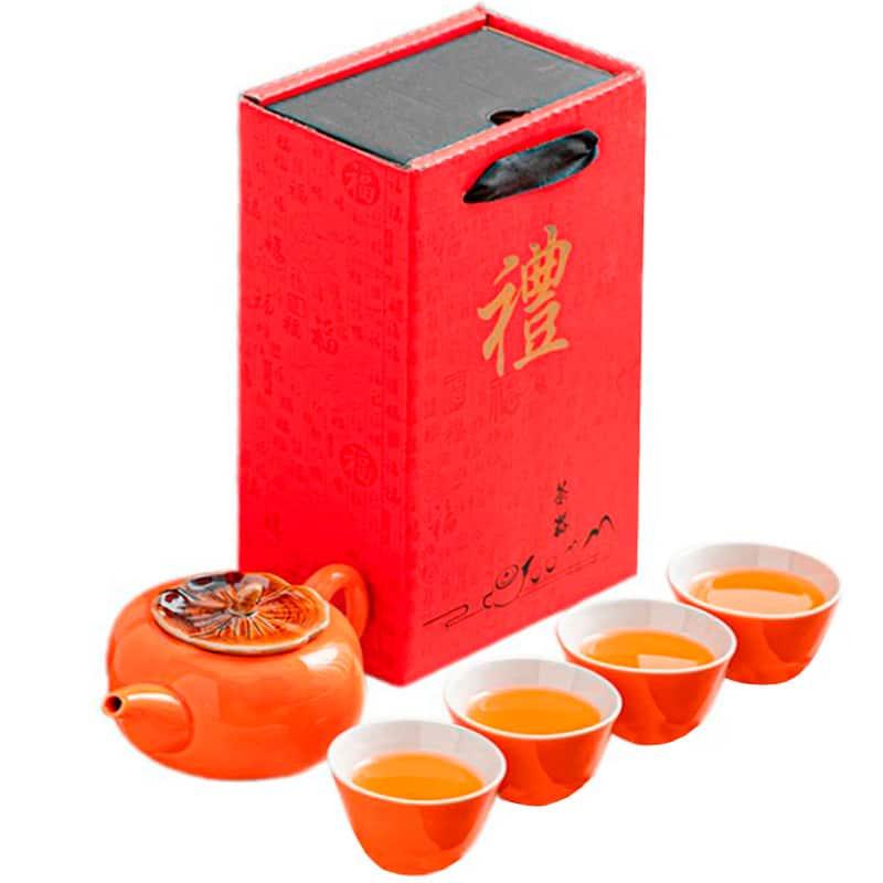 Набір для чаювання Хурма чайник 200мл та 4 піали по 60мл